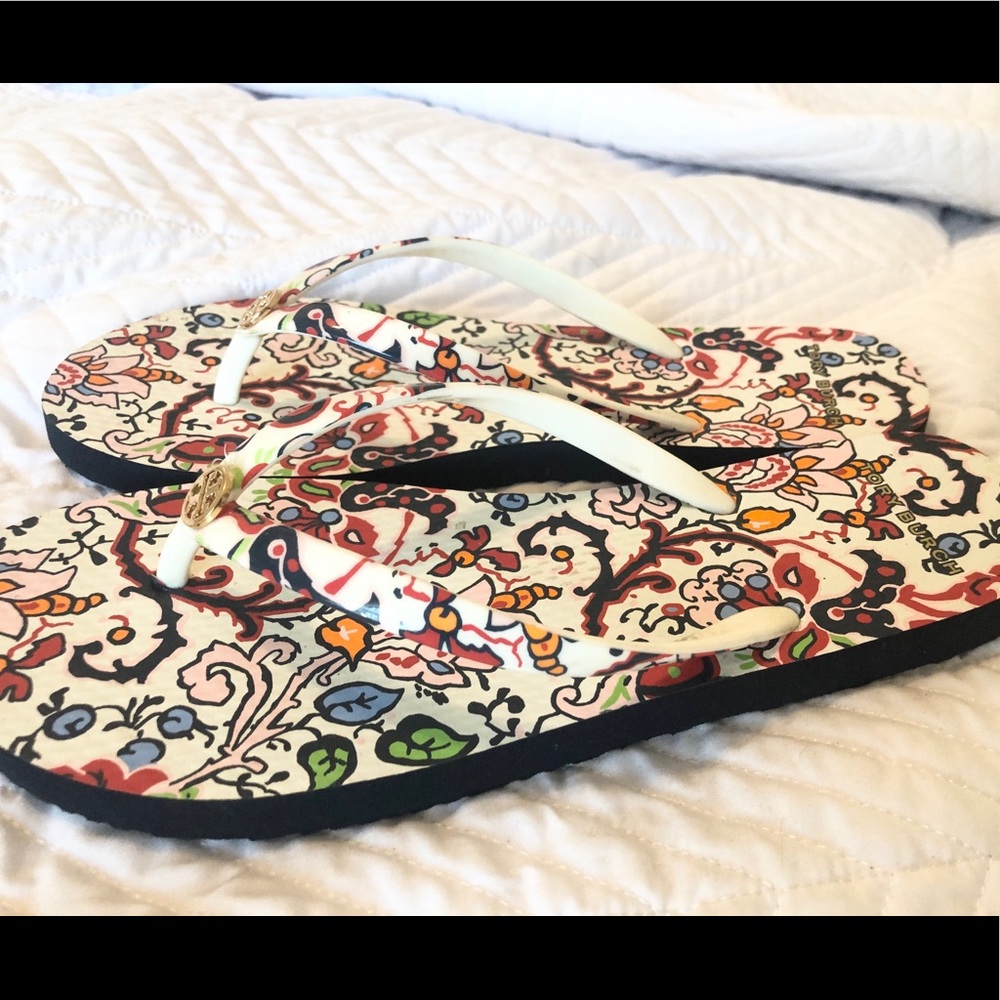 Printed Tory Burch Flip Flip Flop